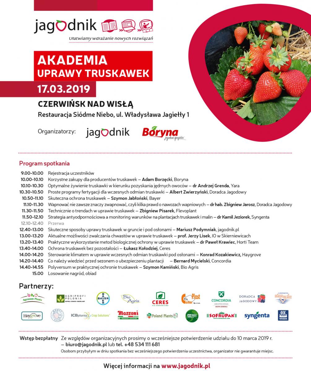 Akademia Uprawy Truskawki Czerwińsk nad Wisłą 17.03.2019
