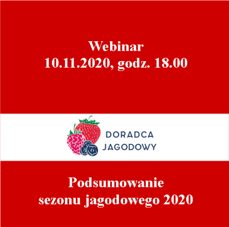 Webinar - Podsumowanie sezonu jagodowego 2020